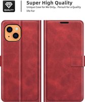 Apple iPhone 13 Hoesje - Mobigear - Wallet Serie - Kunstlederen Bookcase - Rood - Hoesje Geschikt Voor Apple iPhone 13