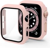 DrPhone FC3 - 40mm - 360° Cover - Volledige Hoes + Ingebouwde Screenprotector - Voor iOS Smartwatch 40mm - Roze