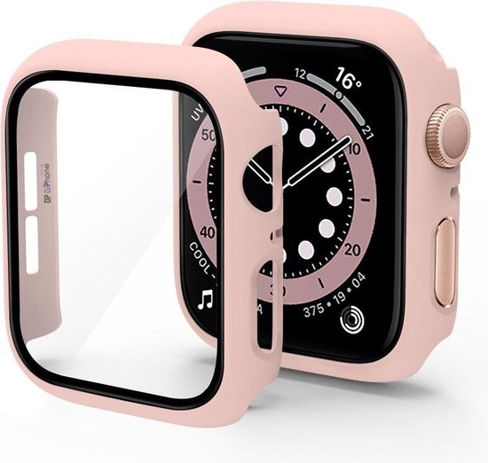 DrPhone AWC - Protection Apple Watch - Bumper - Plaque en Glas - 40 mm - Rose