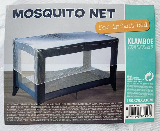 Klamboe - Anti muggen - Muggennet voor kinderbed - Guard´n Care