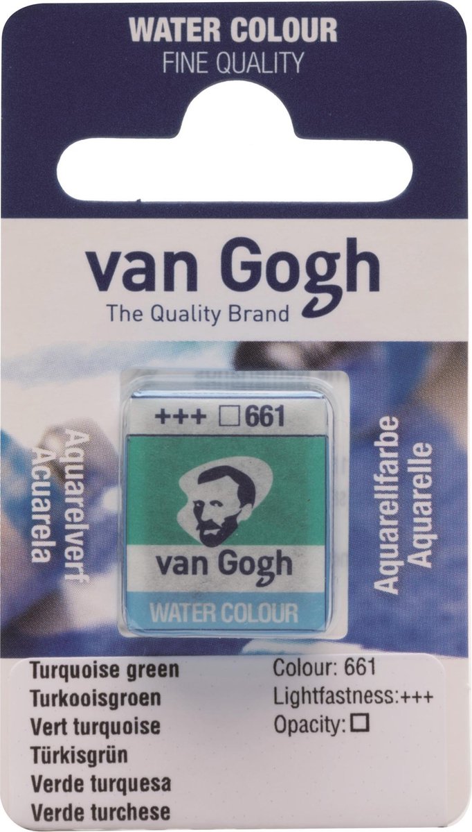 Afbeelding van product van Gogh water colour napje Turquoise Green (661)