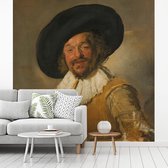 Behang - Fotobehang De vrolijke drinker - Schilderij van Frans Hals - Breedte 220 cm x hoogte 260 cm