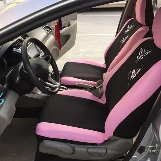 YUJHMN Autostoelhoezen, universele set voor Daihatsu Move/Rochy/Sirion/Terios/Yrv/Materia-accessoires, roze YUJHMN Autostoelhoezen, universele set voor Daihatsu Move/Rochy/Sirion/Terios/Yrv/Materia-accessoires, roze