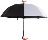paraplu Toekan junior 98 cm zijde zwart/wit