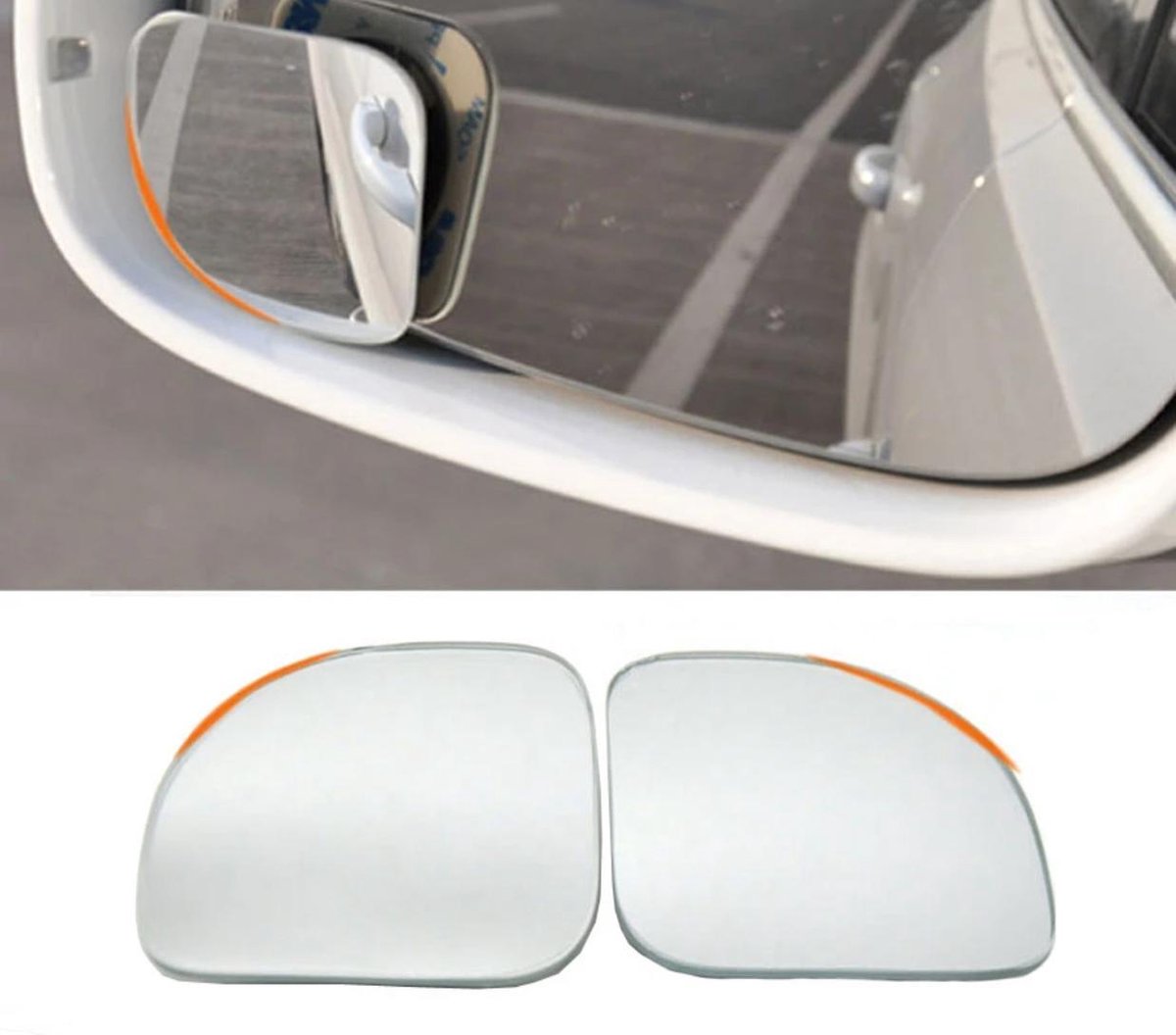 Cabantis Dodehoekspiegel-set, Autospiegel, Veiligheid, Parkeren, 2 x  Driehoekvorm-spiegel