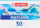 aquarelverfpapierblok 15 x 10,5 cm wit 30 vellen
