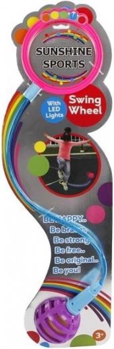 enkelspringbal Swing Wheel junior 80 cm paars