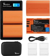 Vemico Kit 2x Battery LP-E6 2100mAh + USB Duo Charger