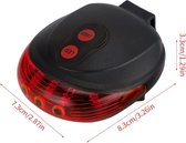 Waterdichte Fiets Achterlichten-Fiets Achterlicht Achter Lamp-Fiets Laser Led-Fiets Accessoires Licht