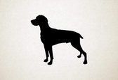 Weimaraner - Silhouette hond - L - 75x83cm - Zwart - wanddecoratie