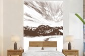 Behang - Fotobehang Berg - Strand - Zee - Breedte 170 cm x hoogte 260 cm