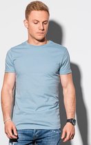 T-shirt - basic - heren - Lichtblauw - S1370-6