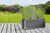 GoodVibes - Plantenbak Houtcomposiet WPC: 79 x 27 x 35,5 cm, Antraciet