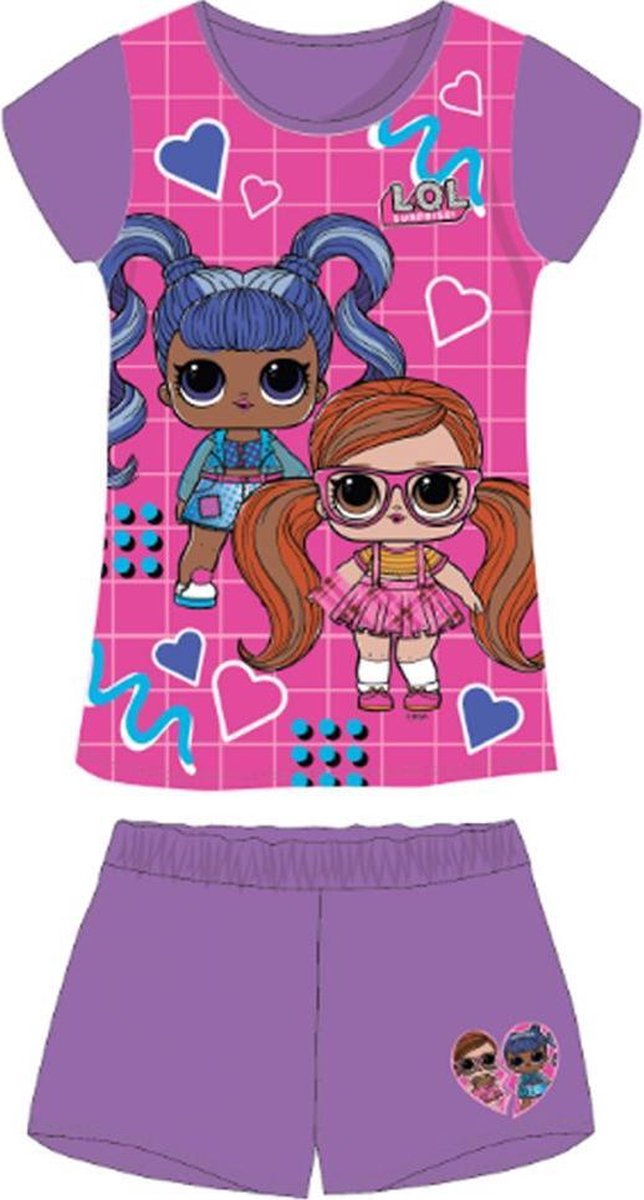 L.O.L. Surprise! LOL Surprise pyjama - L.O.L. Surprise! shortama - paars