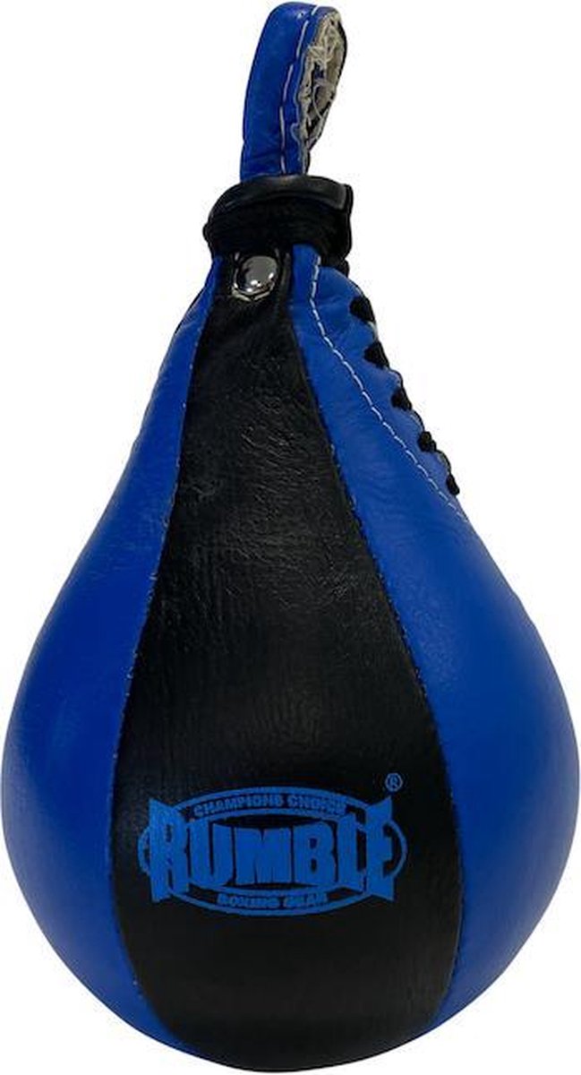 Rumble Speedball boksbal Leer Zwart - Blauw Speedbal