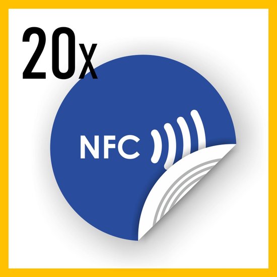 NFC tag stickers 20 stuk rond voor Iphone en Android. RFID NFC stickers. Reclame...