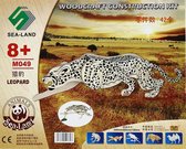 Bouwpakket 3D Puzzel Luipaard van hout