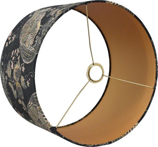 Abat-jour sur pied - Charly bronze - 40x40x25cm