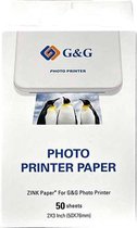 Zink Zelfklevend fotopapier 2 * 3 inch - (5 x 7,6cm) -50 sheets - voor pocket printer