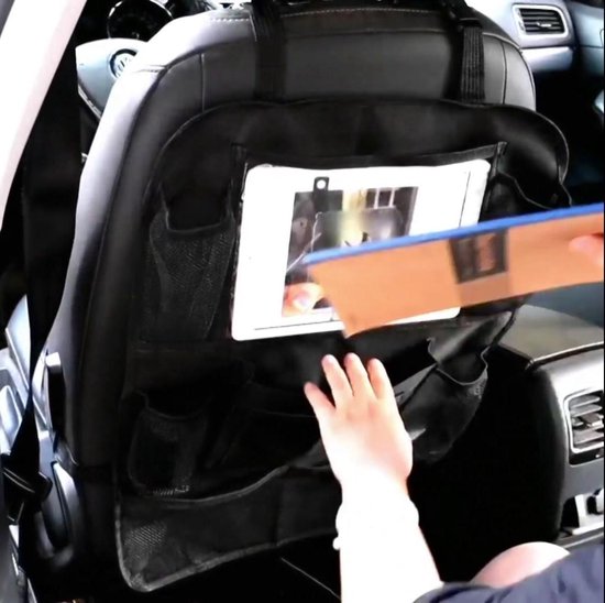 Multifunctionele Auto Opbergtas - Autostoel Organizer met Touch Screen  Tablet Houder -... | bol.com