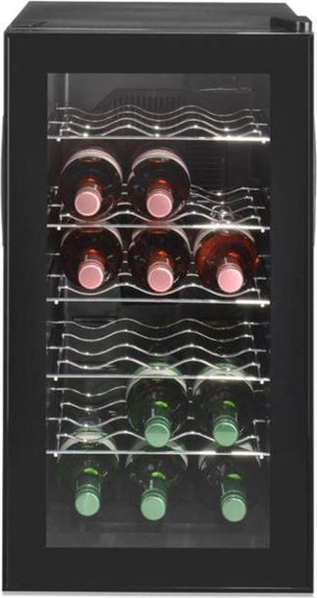 Wijnkoelkast: Wijnkoelkast - 18 flessen - AA - 52 liter, van het merk Merkloos