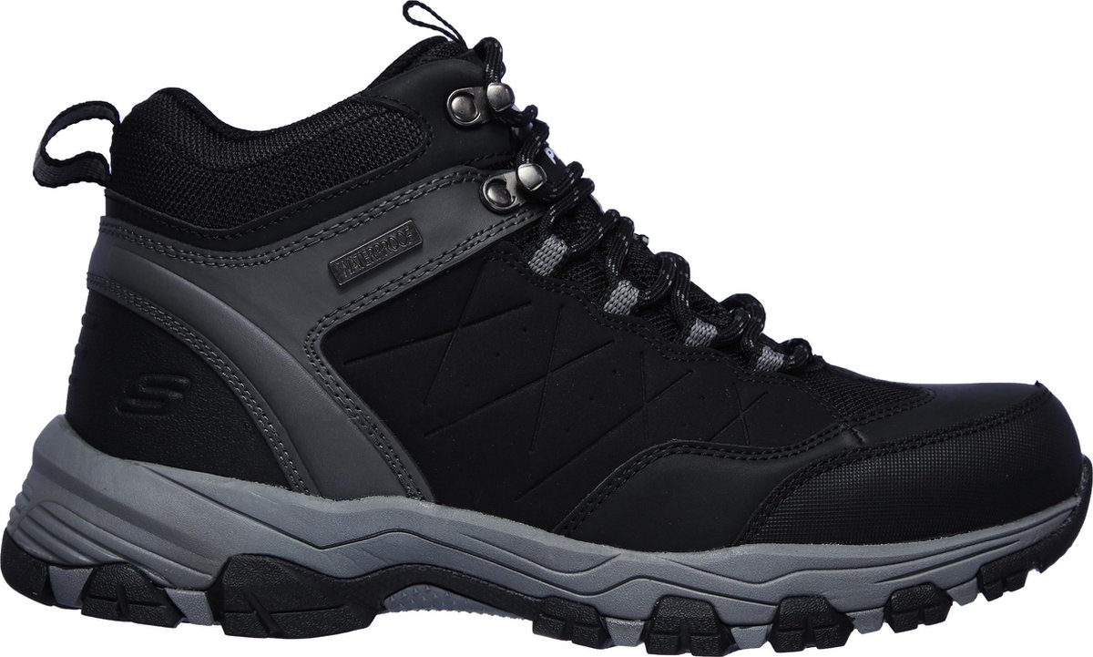 Skechers Selmen Telago Heren Wandelschoenen Zwart