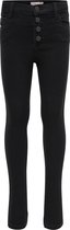 KIDS ONLY KONROSE BUTTON JEANS BLACK NOOS Meisjes Jeans - Maat 116