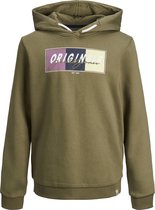 JACK&JONES JUNIOR JORMASON SWEAT HOOD SN JR Jongens Trui - Maat 128