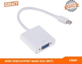Adaptateur Mini DisplayPort vers VGA - Wit - 1080P