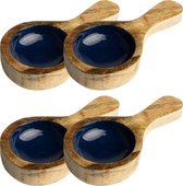 Paddle 18,5x9,5x3,5cm 'Mango Enamel' - set 4 stuks