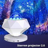 Sterren projector 2 - Starlight projector - 15+ galaxy kleuren - Wit