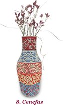 Barceloning - CENEFAS - Vase Cover - Sustainable & 100% Organic Cotton Vase Cover - Inspired Vibrant Designs - Pack of 5, Choose from 19 Designs.