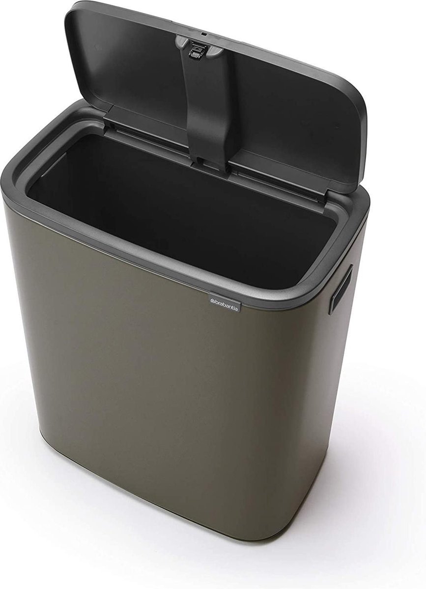 prullenbak 60 liter Brabantia Rubbish Bin, Platinum, 60 Litre (WK
