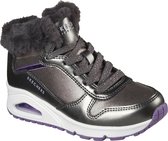 Skechers Uno - Cozy On Air Meisjes Sneakers - Gunmetal - Maat 28