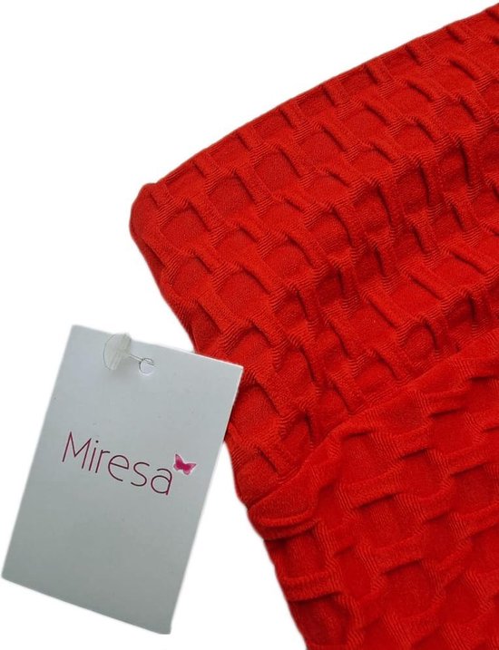 Miresa - Sexy Sportleggings / Fitness & Yoga Leggings - Rood - Maat M van Miresa — afbeelding 2
