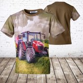 T-shirt met Case trekker -s&C-110/116-t-shirts jongens