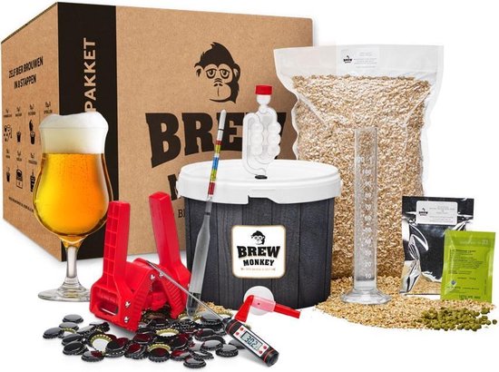 Brew Monkey Compleet Tripel - Bierbrouwpakket - Zelf bier brouwen pakket - Startpakket Brew Monkey Compleet Tripel - Bierbrouwpakket - Zelf bier brouwen pakket - Startpakket