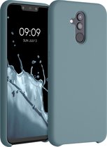kwmobile telefoonhoesje geschikt voor Huawei Mate 20 Lite - Hoesje met siliconen coating - Smartphone case in Arctische nacht