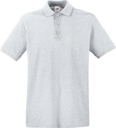 Lichtgrijs polo shirt premium van katoen voor heren - Polo t-shirts voor heren 2XL (EU 56)