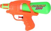 Waterpistool/waterpistolen oranje/groen 20 cm