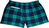 Porto Rico - Zwemshort - Zwembroek - Mannen - Geruit - Groen Blauw - Maat S