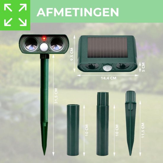 Ultrasone Kattenverjager Pro Vogelverjager Duivenverjager ultrasone-kattenverjager-pro-vogelverjager-duivenverjager