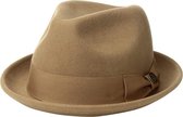 Goorin Bros Good Boy Felt Wool Fedora Medium Camel