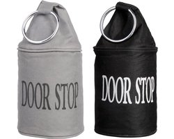Esschert Deurstopper - 13x34x13 Cm - 2 Stuks - Canvas