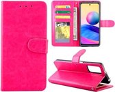 Voor Xiaomi Redmi Note10 5G / Poco M3 Pro Crazy Horse Textuur Lederen Horizontale Flip Beschermhoes met Houder & Kaartsleuven & Portemonnee & Fotolijst (Rose Red)