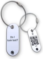 Label voor o.a. koffer en bagage met QR-code en NFC | Anoniem, makkelijk en veilig | Lost, scan & found