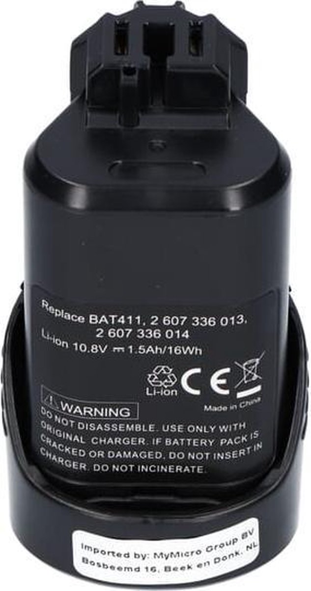 Yanec Gereedschap Accu 10.8V 1.5Ah Li-ion Voor Bosch Insteek