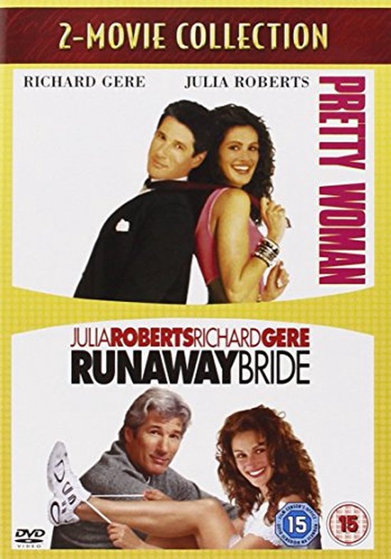 2-filmcollectie met Pretty Woman en Runaway Bride. Richard Gere en Julia Roberts zijn afgebeeld op beide covers.
