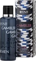 Houtachtig Aromatische merkgeur voor heren - JFenzi - Eau de parfum -  Gambler - 100ml - 80% ✮✮✮✮✮  - Cadeau Tip !