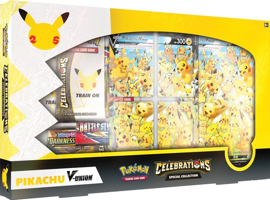 Groot Hulpeloosheid krokodil Pokémon Celebrations Pikachu V Union Special Collection Box - Pokémon  Kaarten | Games | bol.com